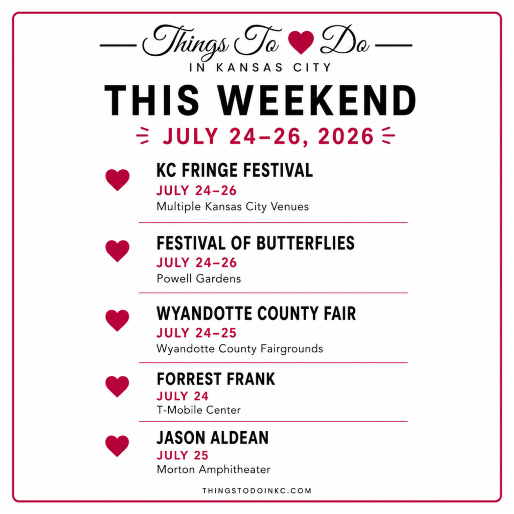 What to do this weekend in Kansas City July 24-26 2026