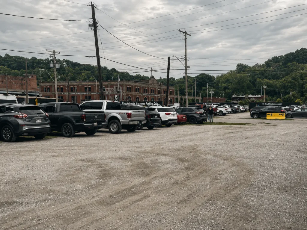 Parking at Knuckleheads in Kansas City, MO