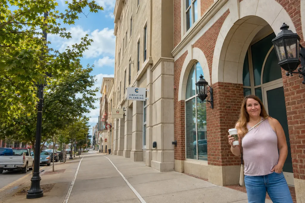 Coffee stroll through downtown Lawrence, KS
